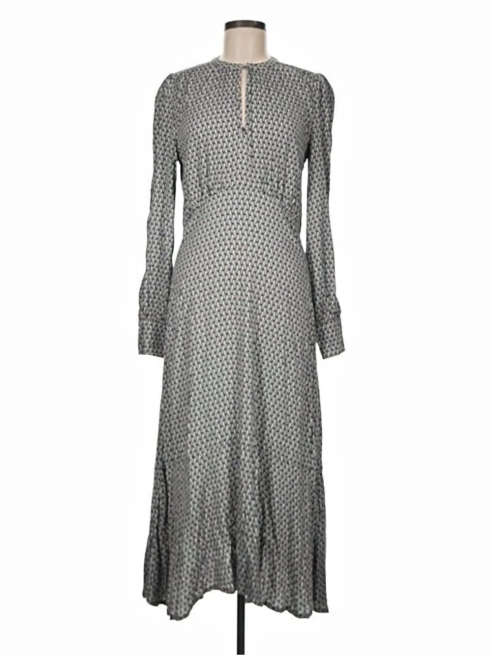 NWT Dea Kudibal Printed Keyhole Abstract Maxi Dress Size Medium